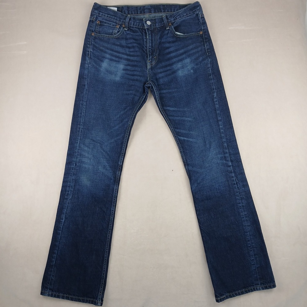 Levis 527 33x34 Mens Jeans Bootcut‎ Slim Cowboy **Actual 32x33 ** Whiskering